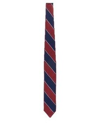 Lardini Diagonal Stripe Silk Knit Tie