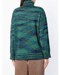 M Missoni Striped Roll Neck Sweater