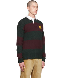 Polo Ralph Lauren Green Red Embroidered Sweater