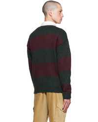Polo Ralph Lauren Green Red Embroidered Sweater