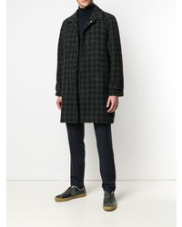 Manuel Ritz Houndstooth Single Breasted Coat