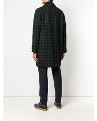 Manuel Ritz Houndstooth Single Breasted Coat