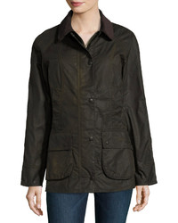 Barbour Classic Beadnell Wax Utility Jacket Olive