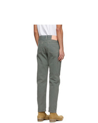 Acne Studios Green Classic Fit Jeans