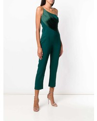 Cushnie One Shoulder Fitted Jumpsuit
