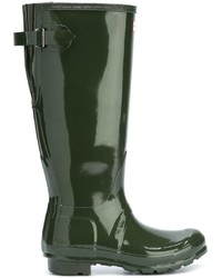 Hunter Buckled Knee Length Boots