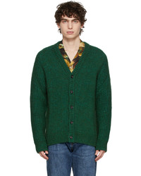 Paul Smith Green Knit Button Through Cardigan