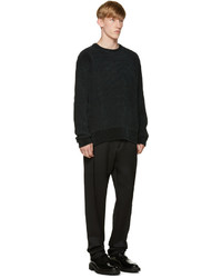 Wooyoungmi Green Knit Velour Sweater