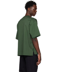 Sacai Green Crewneck T Shirt