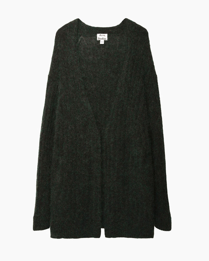 Acne Studios Raya Ribbed Cardigan, $410 | La Garçonne | Lookastic