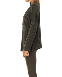 Max Studio Heavy Gg Wool And Cashmere Hand Knit Pullover