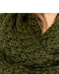 Awesome Cable Knit Scarf  Olive