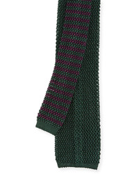 Peter Millar Silk Knit Contrast Tie Sherwood