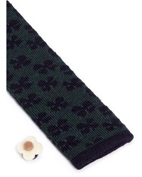 Lardini Floral Wool Knit Tie