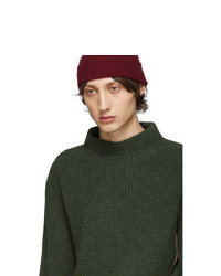 Thom Browne Green Stripe Relaxed Fit Boat Neck Sweater