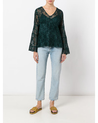 See by Chloe See By Chlo Lace Layered Bell Top