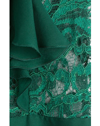 Balmain Lace Dress With Ruffles