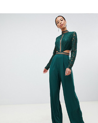 Asos Tall Asos Design Tall Premium Cut Out Lace Jumpsuit