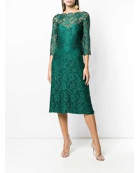 Rhea Costa Lace Pattern Midi Dress