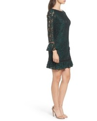 Eliza J Flare Sleeve Lace Shift Dress