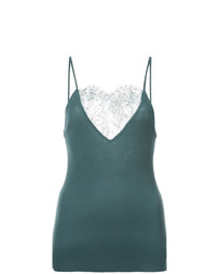 Ryan Roche Lace Ribbed Cami