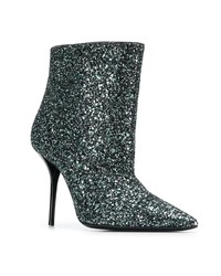 Saint Laurent Glittered Ankle Boots