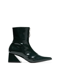 Yuul Yie Green 60 Zipped Patent Leather Ankle Boots