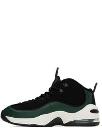 Nike Black Green Air Penny Ii Sneakers