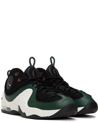 Nike Black Green Air Penny Ii Sneakers