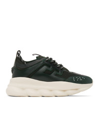 Versace Green Chain Reaction Sneakers