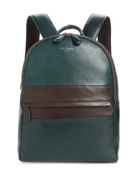 Ted Baker London Colorblock Stripe Leather Backpack