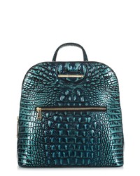 Brahmin Felicity Croc Embossed Leather Backpack