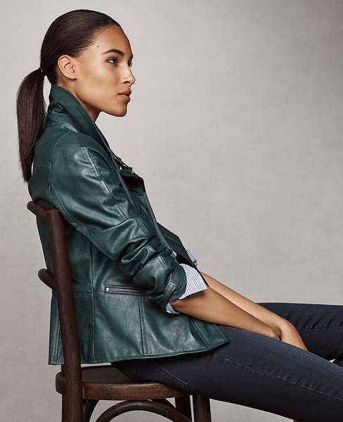 Ann taylor clearance green jacket