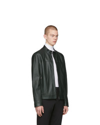 BOSS Green Leather Regular Fit Jacket