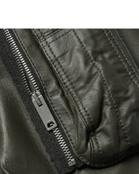 Burberry Leather Bomber Jacket