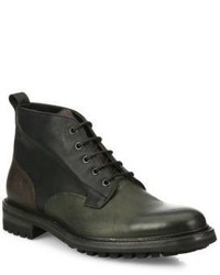Brushed Leather Rubber Lace Up Boots | Where to buy & how to wear