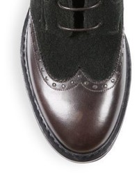a. testoni Wingtip Leather Boots