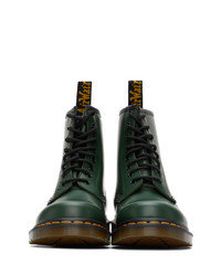 Dr. Martens Green Smooth 1460 Boots