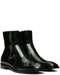 Maison Margiela Green Leather Boots
