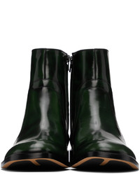 Maison Margiela Green Waxed Boots