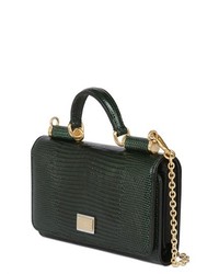 Dolce & Gabbana Embossed Leather Cell Phone Clutch
