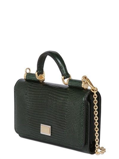 Dolce & Gabbana Embossed Leather Cell Phone Clutch, $875 | LUISAVIAROMA ...