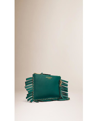 Burberry Fringed Leather Clutch Bag