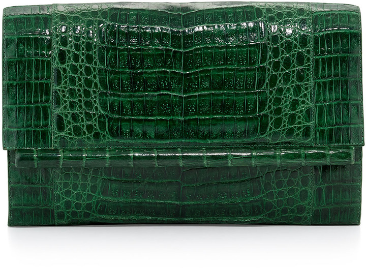 dark green clutch