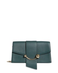 STRATHBERRY Mini Crescent Leather Clutch
