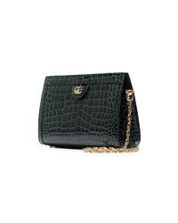 Gucci Green Ophidia Small Crocodile Leather Shoulder Bag