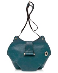 Francesco Biasia Neroli Emerald Green Leather Crossbody Bag