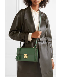 MARK CROSS Textured Leather Shoulder Bag