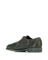 Guidi Contrast Stitching Derby Shoes