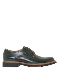 Dark Green Leather Dress Shoes
